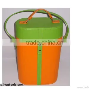 Leather/Pu Wine Box Ellipse With Orange Color thumbnail-1