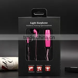 3.5mm LED Earphones For Mobile Phones Music Cell Phones Headphones thumbnail-4
