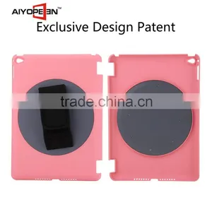 Manufactory Fabrication High Quality 360 Degree Hand Rotation Rubber PC Hard Case for Ipad Air2 With Nine Colors thumbnail-3