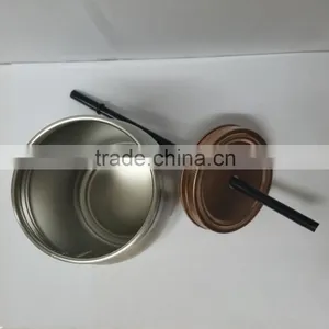 Hot Sale Stainless Steel Single Wall Mason Jar With Handles Custom Color Size Logo thumbnail-3
