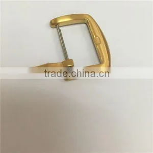 High-quality K070S Brushed IP Yellow Gold Watch Strap Buckle in 18 20 22 24mm thumbnail-4