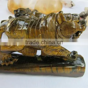 Hot Sell Unique Gemstonestone Animals Sculpture Handicraft Carving Tiger Lion Horse thumbnail-1