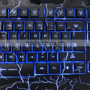 OEM USB Wired Split Keyboard With Changeable Color Backlit thumbnail-6