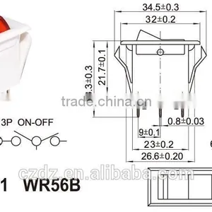 Kcd1-102 Rocker Switch,Home Appliance Illuminated Round Rocker Switches for Coffee Maker Machine thumbnail-2