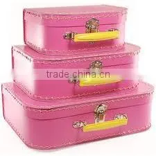 Fancy Custom Printed Kids Cardboard Toy Decorative Suitcase Box thumbnail-1