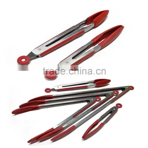 FDA Approved and BPA Free Non-stick and Heat Resistance Silicone Kitchen Food Tongs for Cooking, Serving, Salad and BBQ thumbnail-2