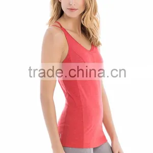 Custom Women Sports Vest V Neck Double Strap Women Daisy Tank Top thumbnail-2