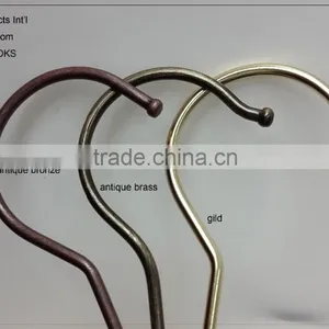 HH Metal Hanger Hooks Nail for Pants Hanger Wooden Hanger Hooks Antitheaft Hook Ring thumbnail-5
