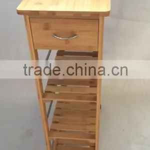 Wooden Kitchen Trolley Modern Kitchen Trolley Bamboo thumbnail-1