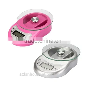 5kg 5000g/1g Digital Kitchen Scale Diet Food Weight Clock Countdown Alarm thumbnail-1