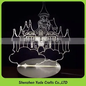 We Do All Kinds Of Small Night Light Acrylic Desktop Lamp With Touch Switch Base thumbnail-1