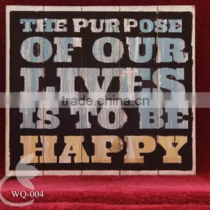 Wooden Vintage Style Sign - Wall Decoration WQ-004 thumbnail-1