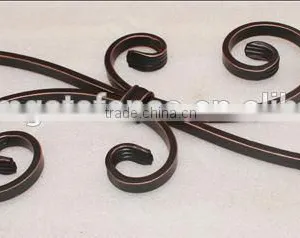 Wrought Iron Parts for Staircase Fence Railings With Scrolls thumbnail-2