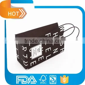 Custom Design Logo Printed Kraft Paper Shopping Bag for Small Product With Handle thumbnail-4