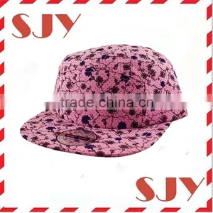 Heat Transfer Galaxy Flower Custom All Over Print 5 Panel Hats thumbnail-2