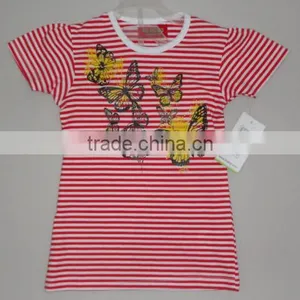 Child Clothes, Kid Striper T-shirt, Kids Girl Strip Clothing no Minimum thumbnail-1
