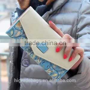 New Fashion Flower Women Wallet 5 Colors Floral Wallet Long Popular Portable Purse Delicate Casual Lady Cash Purse Wallets thumbnail-3