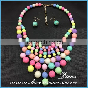 Top Quality Wholesale Fashion Rainbow Bead Stones Hot Fashion Necklace thumbnail-5