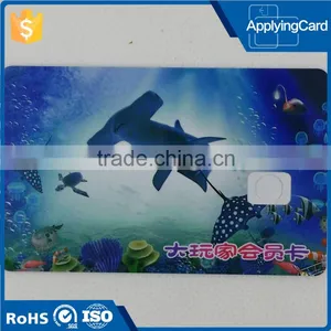 Programmable Credit Card Size Contact IC Card Banking VIP Loyalty Card From DongGuan thumbnail-1