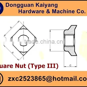 M6 Quick Release Nut Square Nut Type III (Bicycle Fastener) thumbnail-5