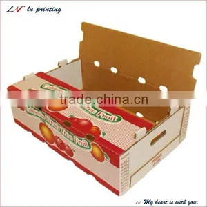 Custom Corrugated Cardboard Fruit Boxes for Shipping/ Cardboard Boxes for Fruit Wholesale thumbnail-1
