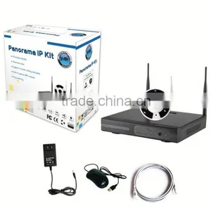 Wifi Fisheye Night Vision Security Cameras Wireless Kit thumbnail-1