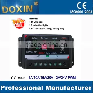 Pwm Solar System Water Pump Panel Charge Controller 12v 10a With USB&DC thumbnail-1