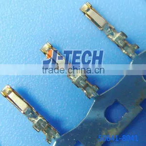 Electrical Crimp Receptacle Terminal Female Molex 50641 Series Connector 50641-8041 28-30AWG Reel Gold thumbnail-4