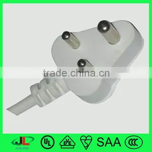Dongguan Factory SABS Approved 3 Pin Plug, South Africa Style Indian Power Cord 3 thumbnail-3