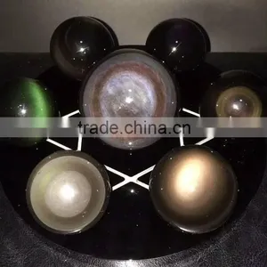 Hot Sale Nature Crystal Rainbow Obsidian Sphere/ball Seven Star thumbnail-3