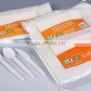 Biodegradable Knife & Fork & Spoon/corn Starch Based Biodegradable Bag thumbnail-1