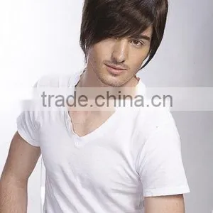 Toupee, Synthetic Hair Lace Wigs for Men thumbnail-4