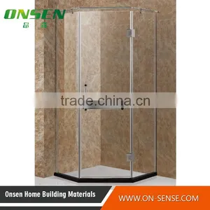 Hot Seller Stainless Steel Shower Enclosure 8-10mm Tempered Glass thumbnail-1