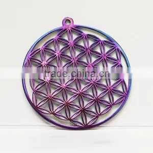 316l Stainless Steel Jewelry Flower of Life Pendant Wholesale thumbnail-4