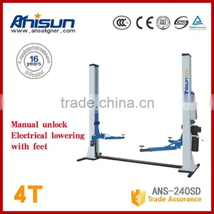 Clear Plate Two Columns Hydraulic 220v Car Lift 4000kg thumbnail-1
