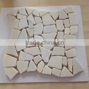 Natural Stone Mosaic With White Round Pebble Stone thumbnail-4