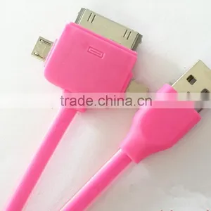 Multi Function Electric Cable 3 in 1 USB Power Cable Sync Charger Data Cable thumbnail-1
