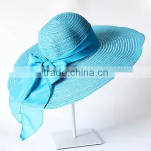 High Quality Summer Beach Wide Brim Lady's Vacation Adjustable Floppy Hat thumbnail-3