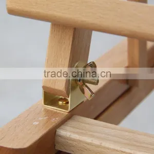 Bergino 78x78x202.7cm Wood Table Easel With Stands in Stock thumbnail-4