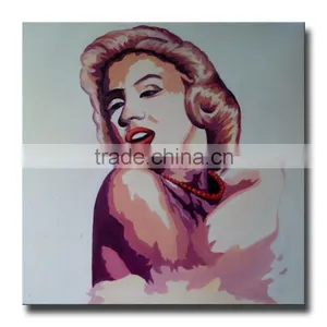 Modern Woman Sex Photo Portrait Oil Painting on Canvas thumbnail-1