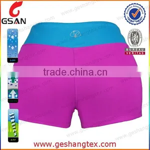 86% Nylon 14% Spandex Dry Fit Custom Women Compression Shorts thumbnail-6