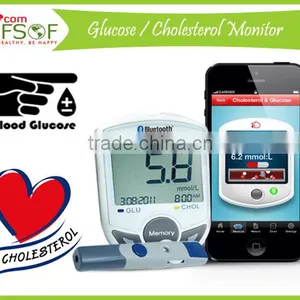 SIFGLUCO-3.1 Bluetooth Digital 2 in 1 Blood Glucose / Cholesterol Monitor, Glucose & Cholesterol Meter. thumbnail-1