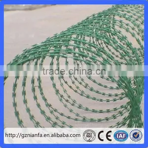 750mm BTO-22 Low Price Powder Coating Concertina Razor Barbed Wire(Guangzhou Manufacturer) thumbnail-2