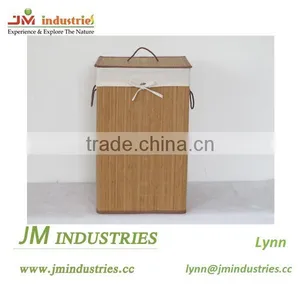 Handmade Bamboo Dirty Cloth Laundry Basket thumbnail-2