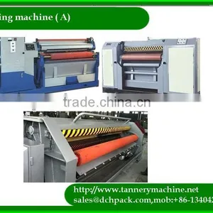 Artifical Leather Hydraulic Cow Leather Fleshing Machine 3000mm China Best Tannery Machine thumbnail-1