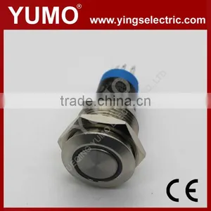 LA16JSF-11E Blue Push Button Monetary With Lamp Stainless Steel 6V DC thumbnail-5