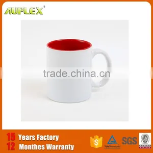 Popular 11oz Porcelain Mug Inner Colorful Blank Sublimation Printing Mug thumbnail-2