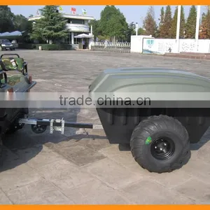 300kgs Capacity ATV Tow Behind Trailer 2 Wheel Rear Trailer for Amphibious Vehicle Accessary thumbnail-4