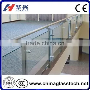 CE Certificated Building Use Clear Laminated Tempered Glass Panel Railing thumbnail-1