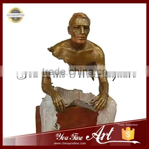 Modern Art Garden Decoration Man Abstract Bronze Statue thumbnail-4